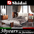 B9016 american style bedroom furniture / bedroom new model / honey pine bedroom furniture
